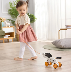 Детская игрушка Каталка на веревочке Собачка, серия "Зверики"