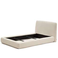 Кровать Martina со съемным чехлом из ткани букле для матраса 90х200 см