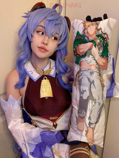 Мини дакимакура Цезарь Цеппели и Джозеф Джостер из Невероятное приключение ДжоДжо арт. M0320, 60х20 см