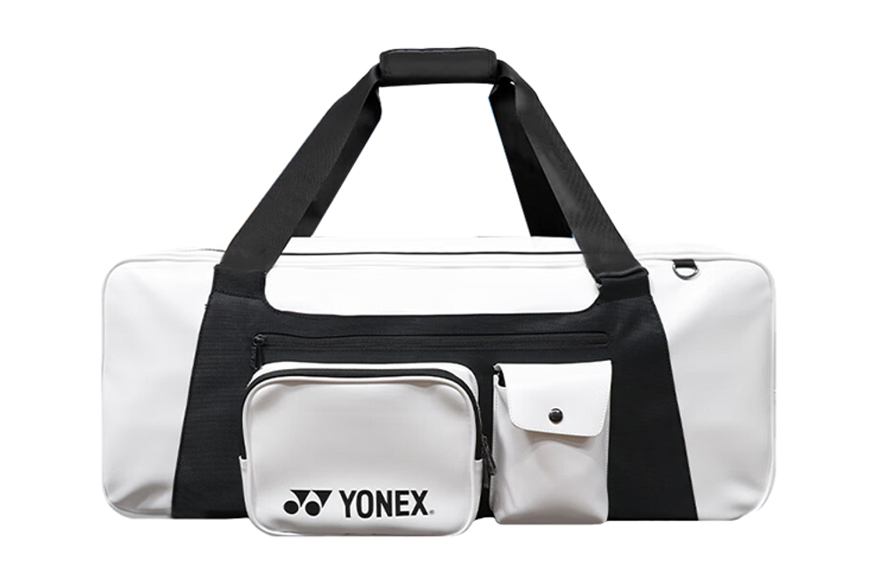 YONEX Fabric Gym Bag Unisex Black White