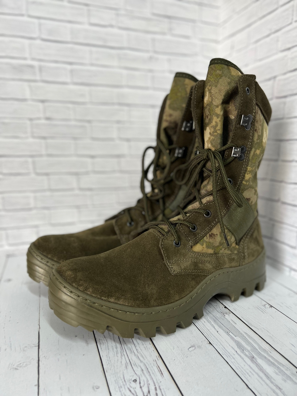 Берцы Shot / весна-лето / мох