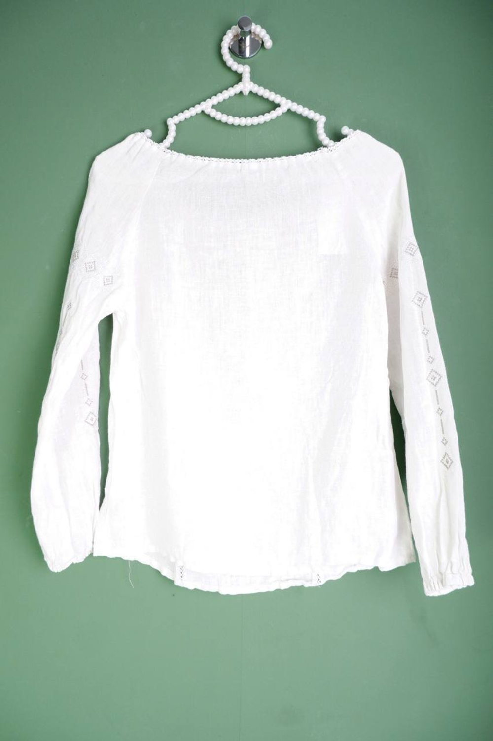 Блузка самобытная льняная, визуально на 42/44 размер