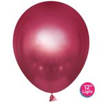 Шар (12''/30 см) Фуше, лайт, хром, 50 шт.