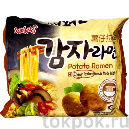 Лапша со вкусом картофеля Samyang Potato Ramen, 120 гр