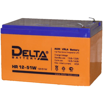 Аккумуляторная батарея Delta HR 12-51W (12V / 12Ah)