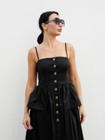 Платье "Черный лебедь" в хлопке