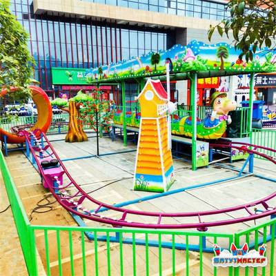 Детский аттракцион-горка «Чудо-гусеница», 5 кабин 10 мест, 16,5×8×3,5 м