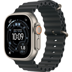 Apple Watch Ultra 3, 49 мм, Natural Titanium, ремешок Ocean черный (2025)