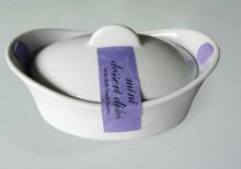 Форма фарфоровая с силиконовыми ручками овальная TimA Dragon Homeware, 15 см