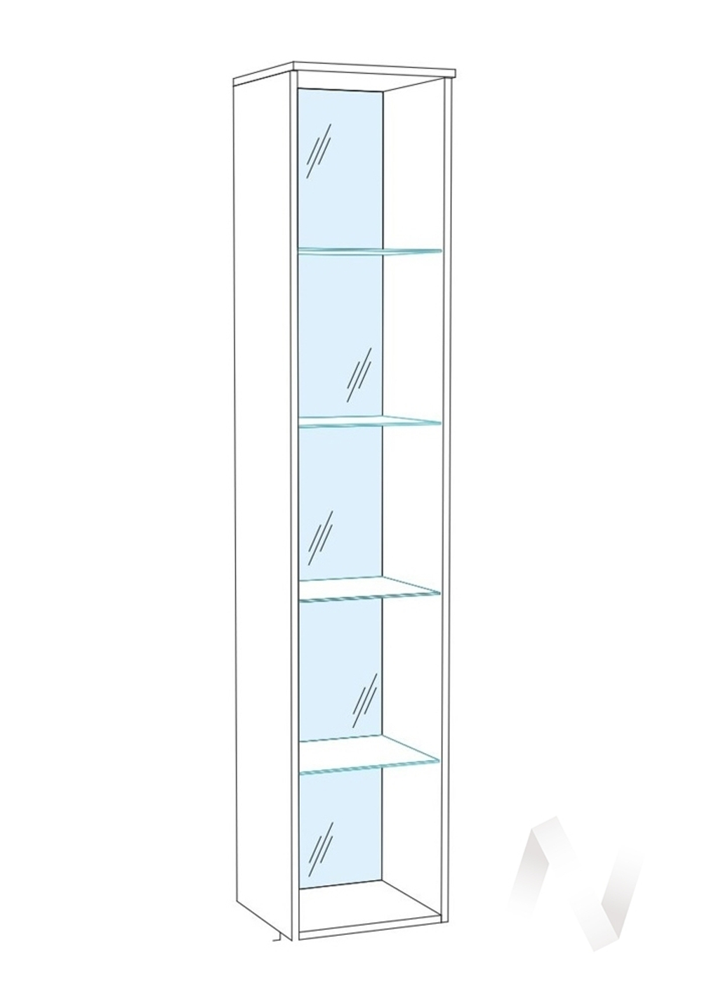Пенал-витрина ЛШ-7 Гостиная Ливорно (дуб сонома)