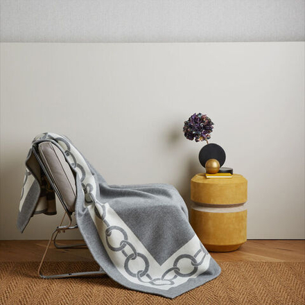 Плед Frette Chains Grey/Milk (130 x 200 см)