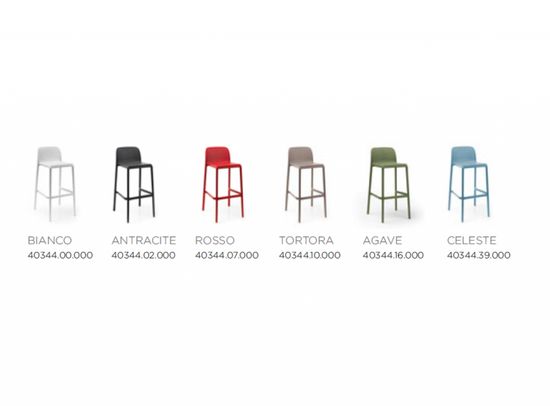 Стул пластиковый барный Lido красный