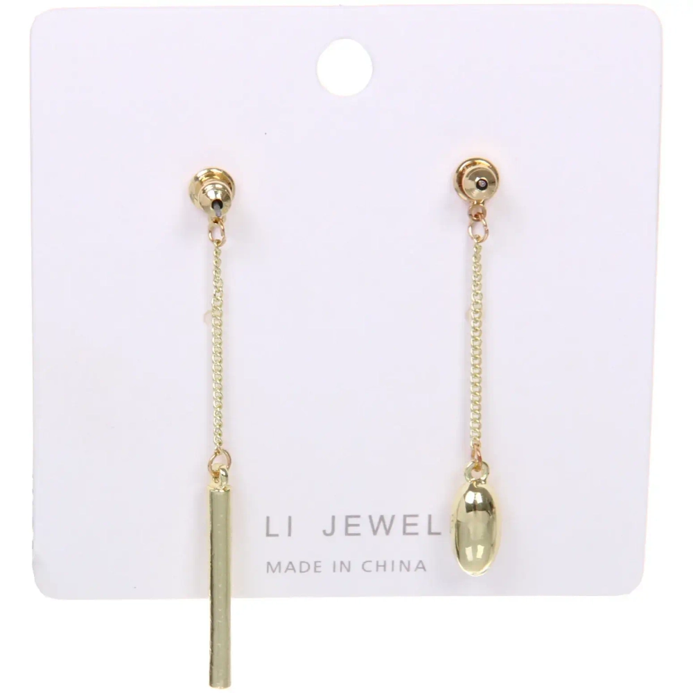 Серьги «ЭЛЛОДИ», винтаж, цвет золото и серебро, 6,4*2см