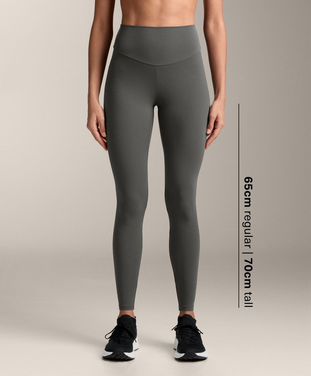 OYSHO Легинсы Comfortlux длиной до щиколотки с высокой посадкой, темный антрацит