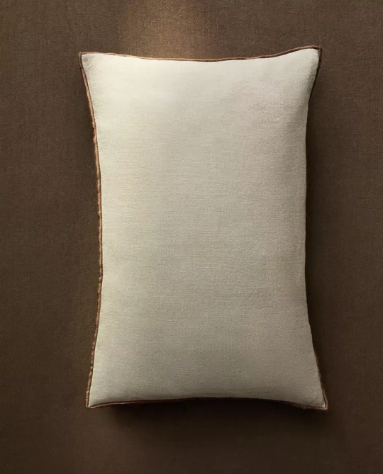 ZARA HOME ОДНОТОННАЯ НАВОЛОЧКА ДЛЯ ДЕКОРАТИВНОЙ ПОДУШКИ, БЕЖЕВЫЙ