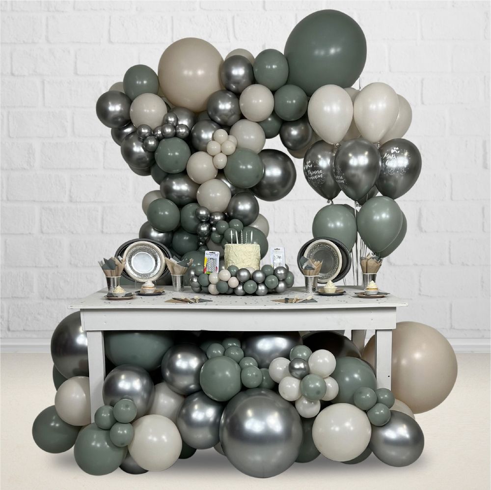 Шар (12''/30 см) Лавровый лист (127), пастель ретро, 12 шт.