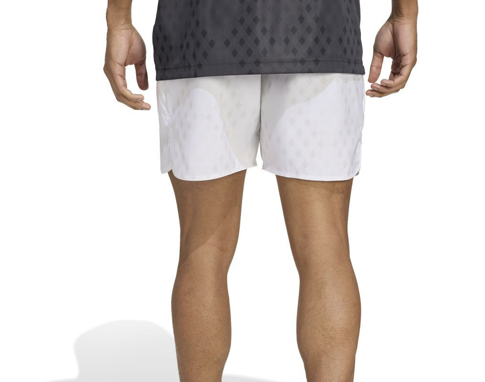 Теннисные шорты Adidas Club Graphic Tennis 9" - white/grey