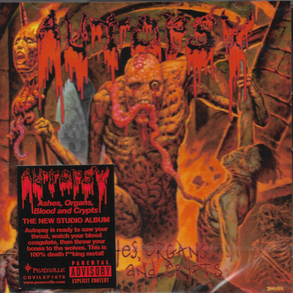 AUTOPSY - Ashes, Organs, Blood And Crypts, музыкальный компакт диск, death metal