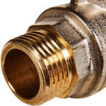 Кран шаровой полнопроходной STOUT - 1/2" (НР/НР, PN40, Tmax 150°C, ручка-бабочка черная)