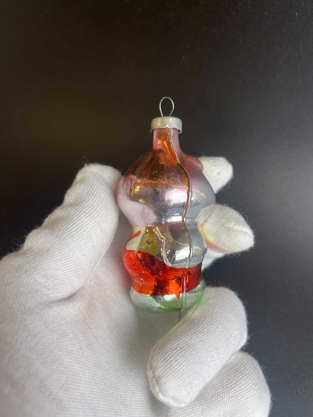 Ёлочная игрушка "Чипполино" стекло, винтаж, СССР 1960-1990 гг