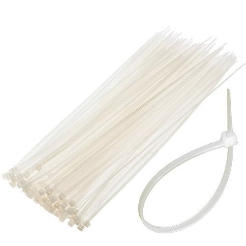 Стяжка нейлон (хомут) 2,5х100мм (белый) (100шт/уп) EKF