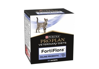 Purina Pro Plan Veterinary Diets FortiFlora, для кошек, кормовая добавка для нормализации микрофлоры желудочно-кишечного тракта у кошек, 1 пакет/1г