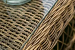 "Гранд Латте" лаунж-зона из искусственного ротанга, цвет соломенный