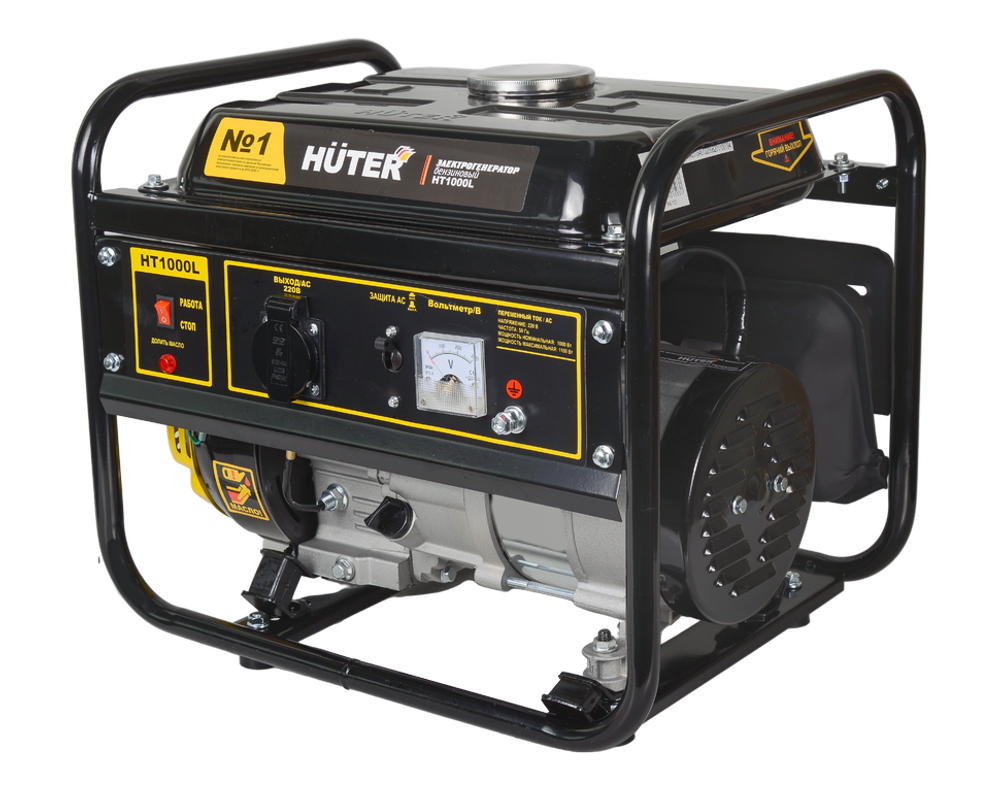 Портативный бензогенератор HUTER HT1000L - [1 кВт / 220V]