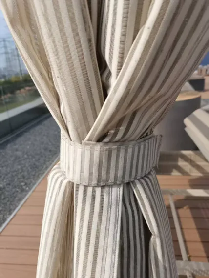 Шатер с лежаками Borromeo, бежевый, светло-серый