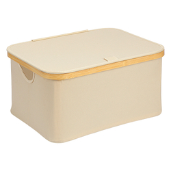 Корзина для белья 40x33x20см Smart Solutions Neat Low молочная