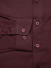 Темно-бордовая сорочка TSAREVICH с длинным рукавом