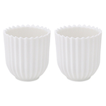 Набор из двух подставок для яиц белого цвета из коллекции edge, М