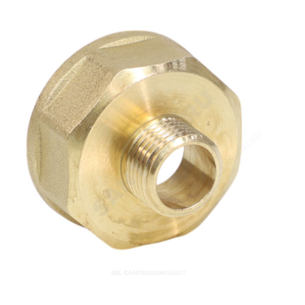 Переход латунь Ду 15х8 (1/2"х1/4") ВР/НР VALFEX VF.592.L.012.014