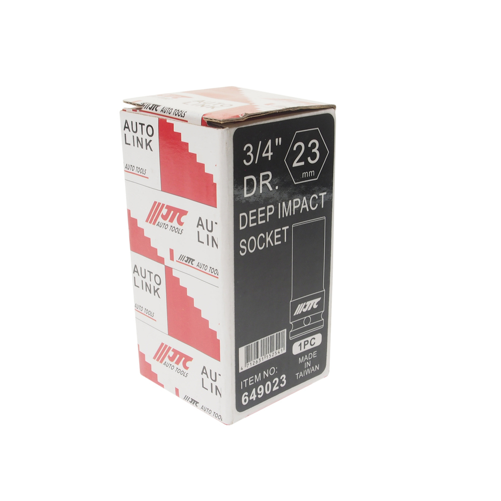 Головка торцевая 3/4" 23мм ударная глубокая L=90мм JTC