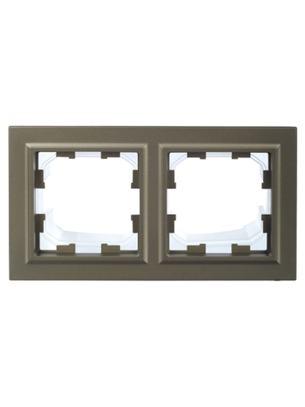 BRITE Рамка 2-местная IP44 РУ-2-БрШ-44 шампань IEK