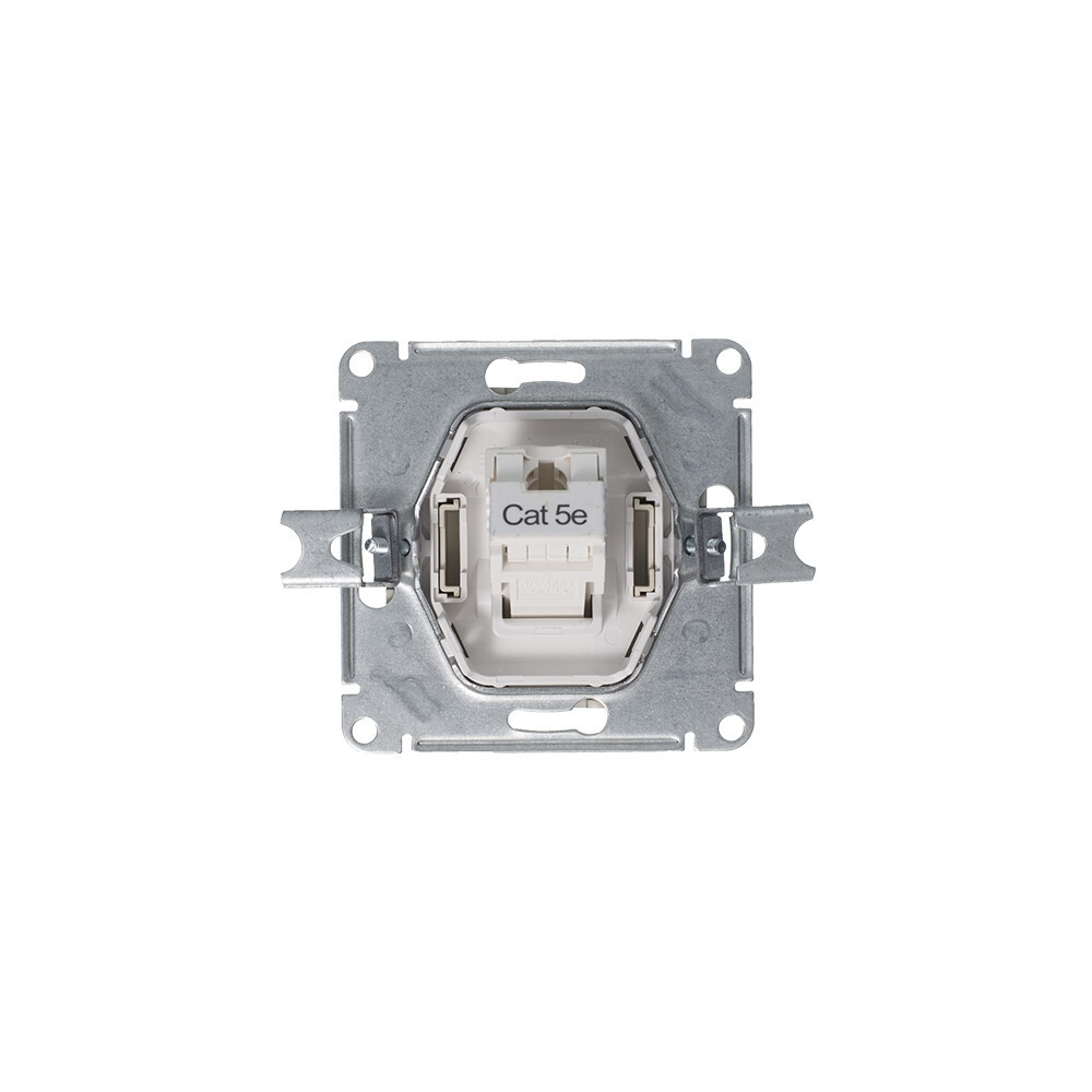 ATLASDESIGN РОЗЕТКА компьютерная RJ45, кат. 5Е, механизм, АЛЮМИНИЙ