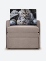 Кресло-кровать "Миник" с подлокотниками, купон Котенок в клубках