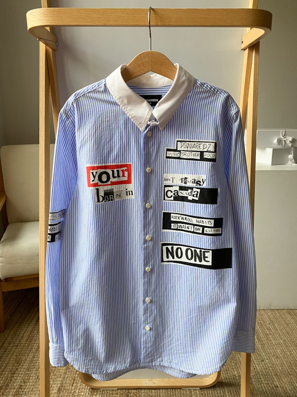 Хлопковая рубашка Dsquared2, 152