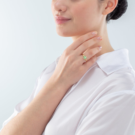 Кольцо Coeur de Lion Green-Gold 0500/40-0516 54