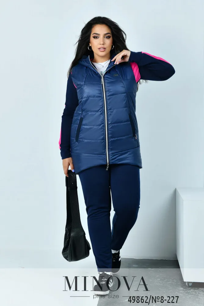 Костюм 8-227-малиновый-синий Minova