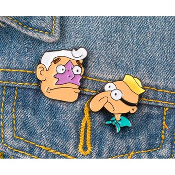 Пин на рюкзак и одежду. Морской Супермен