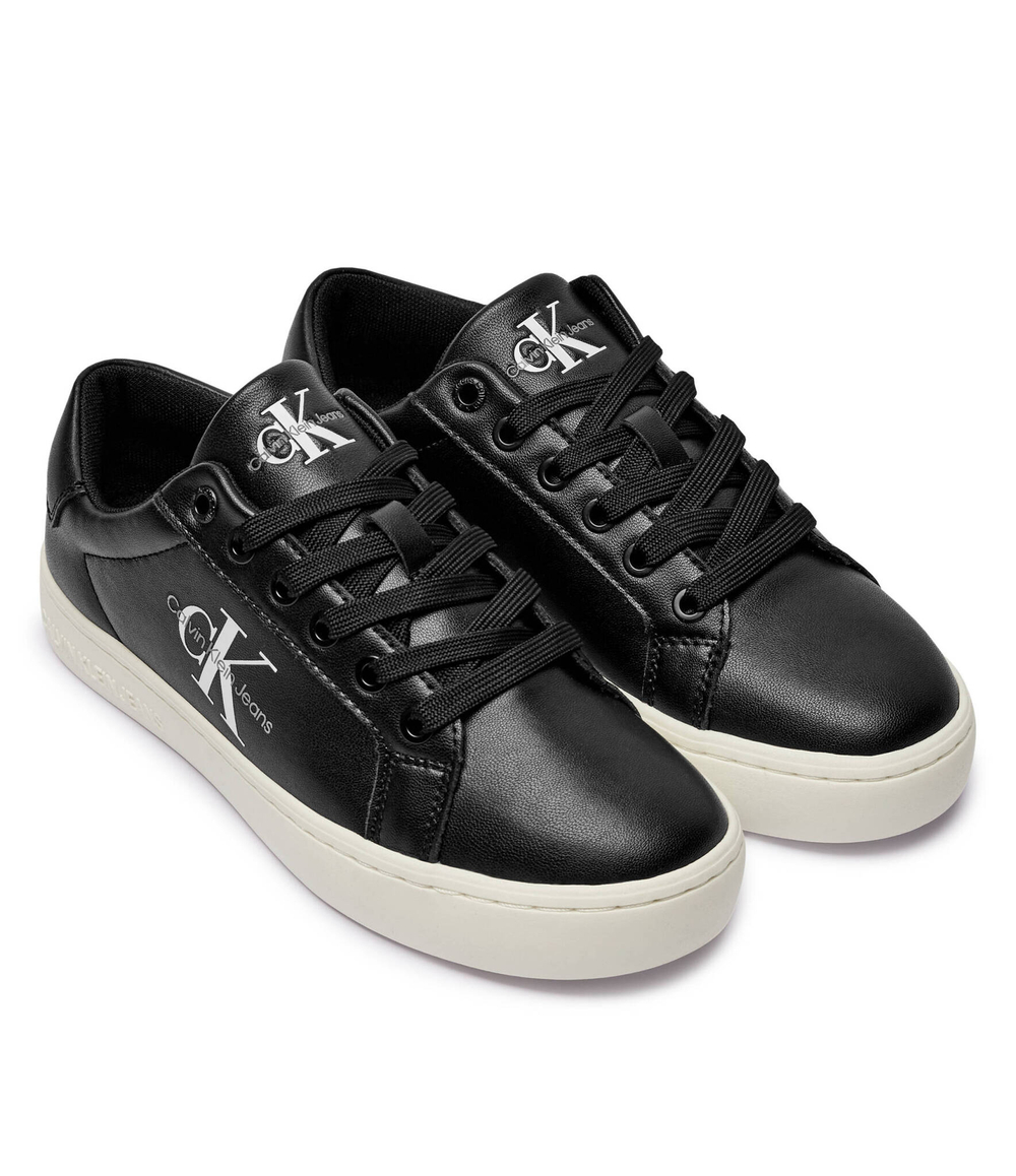 Кожаные кроссовки CALVIN KLEIN JEANS - черный(YW0YW01269)