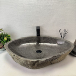Раковина из речного камня RS-63642 (84*51*17) 0125