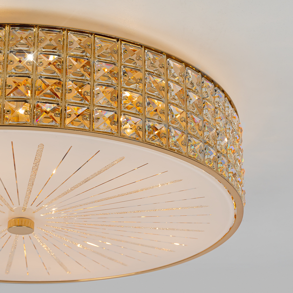 Citilux Портал CL324182 Люстра хрустальная Золото