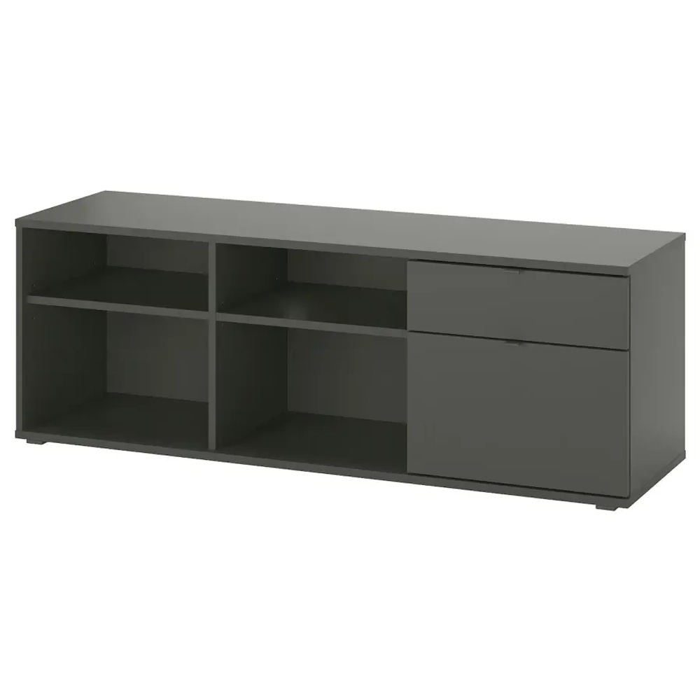 Тумба под ТВ - IKEA VIHALS/ВИХАЛС ИКЕА, 146х37х50 см, черный