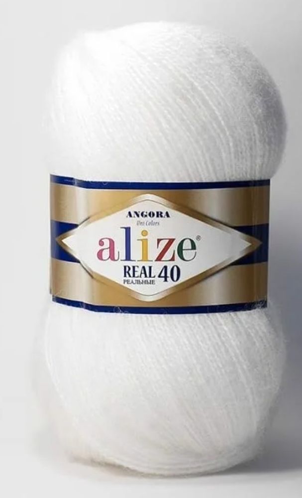 Angora Real 40/Alize/ 430 м/ 100 гр/ 40% шерсть, 60% акрил