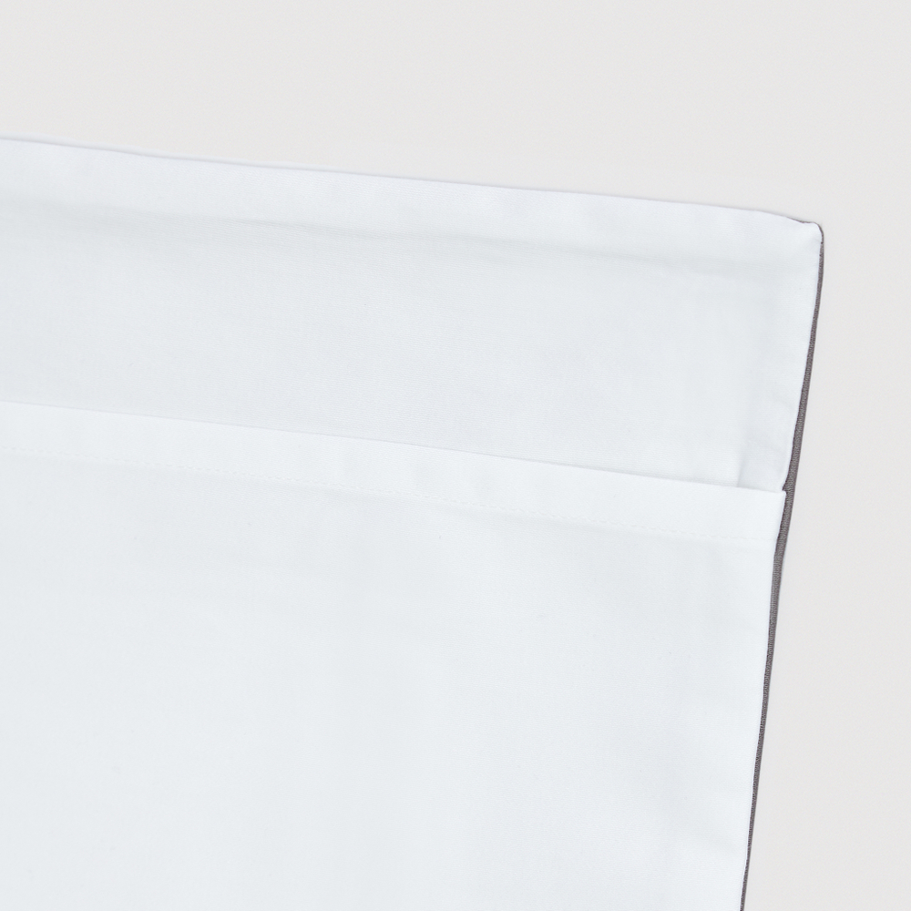 Постельное белье 2 спальное евро Сlaire&Caroll Frame белое с коричневым