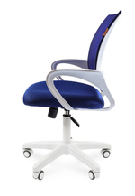 Офисное кресло CHAIRMAN 696, ткань TW/сетчатый акрил,пластик белый