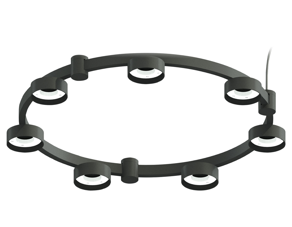 C9238/7 SBK черный песок D635*70.5mm GX53/7