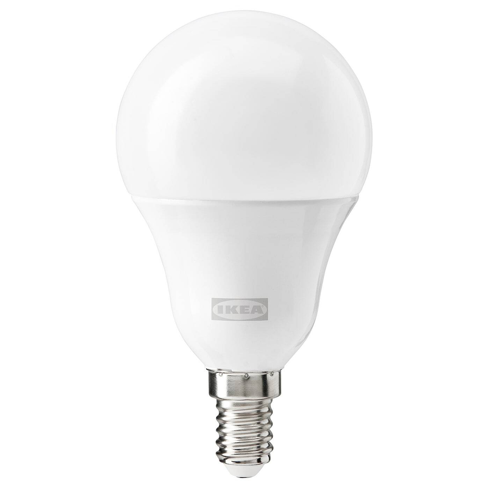IKEA TRÅDFRI  (ИКЕА ТРÅДФРИ)  -  Светодиодная лампа E14 806 люмен, беспроводная диммируемая цветовая и белая гамма/ опалово-белая сфера